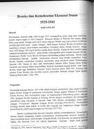Kemelesetan ini dapat dirasakan sebaik sahaja ekonomi berkembang dengan pesat tanpa regresi dalam jangka masa yang panjang. Top Pdf Brooke Dan Kemelesetan Ekonomi Dunia1929 1941 123dok Com