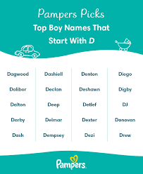 Choosing the perfect name for your baby boy can be a challenge. Top Baby Boy Names That Start With D Pampers
