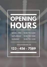 We did not find results for: Retail Store Opening Timings Template Postermywall