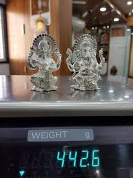 Pin By Chitti Yanamadala On Silver Silver Pooja Items Gold Shower Pooja Room Door Design