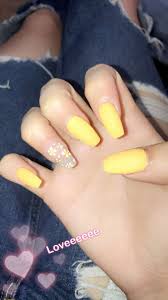 Lucking, treating and preventing yellowed fingernails due to nail. My Spring Nails Yellow Nails Daisy Acrylic Long Cute Acrylic Nails Yellow Yellow Nails Design Yellow Nails