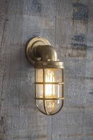 Nautical Inspired Brass Down Wall Light From Rockett St George Rockett St George Bulkhead Lights Nautical Wall Light Wall Lights