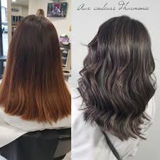 Sur cheveux bruns, la patience est de mise, car le temps balayage californien avant après sur une base chatain / blond. Balayage Blond Cendre Beige Aux Couleurs D Harmonie Facebook