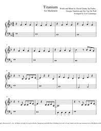 Titanium Easy Piano Piano Music Violin Sheet Music Easy Piano Songs