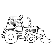 This drawing was made at internet users' disposal on 07 february 2106. A Yellow Tractor Coloring Page Download