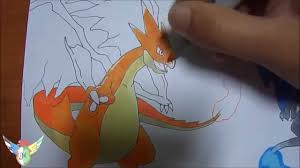 Aprender a dibujar a mega charizard x paso a paso tutorial de vídeo narrado. Let S Draw Pokemon 006m2 Mega Charizard Y By Illustration Overdose