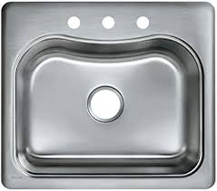 Check spelling or type a new query. Kohler K 3362 3 Na Staccato Single Basin Self Rimming Kitchen Sink Stainless Steel Single Bowl Sinks Amazon Com