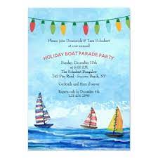 Christmas Boat Parade Party Invitation Zazzle Com Christmas Party Invitations Boat Parade Party Invitations