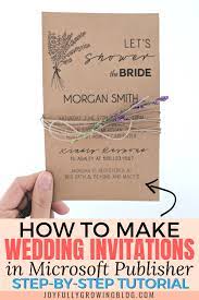 How To Make Wedding Invitations On Microsoft Publisher Bridal Shower Invitations Diy Bridal Shower Brunch Invitations Bridal Shower Invitations Free