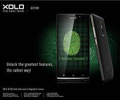 Xolo Q2100 with a fingerprint sensor ...