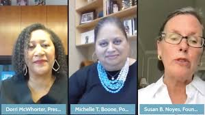 Poetry Foundation President Michelle Boone and YMCA of Metropolitan Chicago  President Dorri McWhorter Talk Leadership Lessons in Founder's Fireside