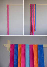 Make A Diy Photo Backdrop Using Streamers Lovely Indeed Diy Streamers Diy Photo Booth Streamer Backdrop