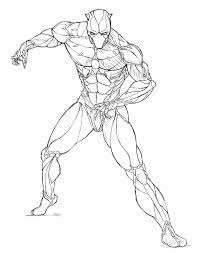 Coloriage magique gratuits à imprimer. Coloriage Panthere Noire Super Heros Marvel Gratuit