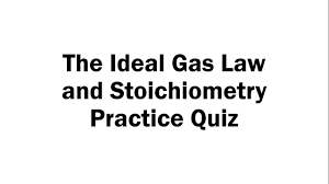 2) let's set up two ideal gas law equations: The Ideal Gas Law And Stoichiometry Practice Quiz Youtube