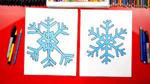 This tutorial shows the sketching and drawing steps from start to finish. How To Draw A Snowflake Art For Kids Hub