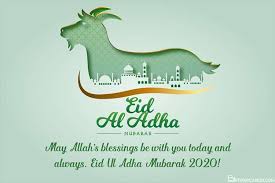 It is said that ibrahim was about to sacrifice his son ishmael in accord with a command from allah but that allah stopped him at the last minute. Islamic Eid Ul Adha Mubarak Greeting Cards 2021