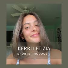 Introducing one of our first female Sports Producers, Kerri Letizia!  Heyyyy! My name is Kerri, I am a Radio, Television, & Film Major with a  concentration in production and also a