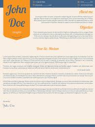 Suppose you wish to communicate that you're not only qualified for a particular job because of your training and skills, but that you actually love this work. Modern Cover Letter Resume Cv With Orange Ribbon Stock Vector Illustration Of Business Reference 66933385