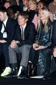 The couple made their relationship official that year at the launch of her collaboration with equipment. Count Nikolai Von Bismarck And Model Kate Moss Attend The Dior Homme Kate Moss Leopard Print Coat Dior Show