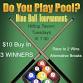 Nine Ball Tornimant event in Port Townsend, WA