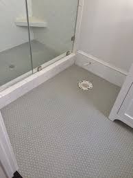 Penny tile designs look like million bucks. Blindsiding Useful Ideas Transitional House Interiors Transitional Rustic Products Transitio Penny Tiles Bathroom Primitive Bathroom Decor Primitive Bathrooms