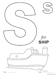 Circle the uppercase letter s's coloring page. Letter S Coloring Pages Alphabet Educational Letter S Of 1 Printable 2020 217 Coloring4free Coloring4free Com