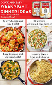Easy 30 Minutes Or Less Recipes Cook With Campbells Campbells Soup Recipes Recipes Campbells Recipes