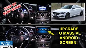 2020 Install Android 10 Screen On 2015 Mercedes Benz C Class W205 Glc Youtube