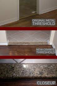 Open door, and apply expanding polyurethane sealant under the threshold. How To Diy A Natural Stone Interior Door Threshold Just Needs Paint