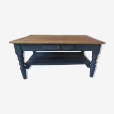 Tasteful coffee table with round glass top. Wrought Iron Coffee Table And Light Green Marble Selency