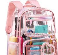 Amazon.com | Clear Backpack for Kids Teens Girls Women Heavy ...