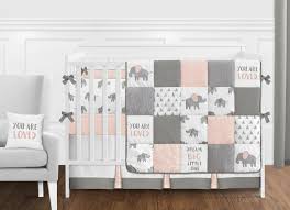 On the other, you want to make sure your little one's crib or bed is cozy and comfortable. Blush Pink Grey And White Watercolor Elephant Safari Baby Girl Crib Bedding Set With Bumper By Sweet Jojo Designs 9 Pieces Only 189 99