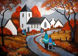 Image result for rural church paintings