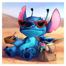 Artstation Stitch And Baby Yoda Julie Shuploc Damgaard