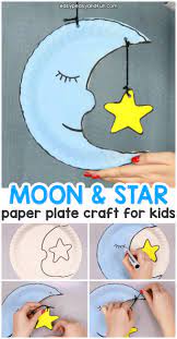 We were sent snowflakes, glitter and other christmas decorations from yellow moon. Moon Paper Plate Craft For Kids Easy Peasy And Fun