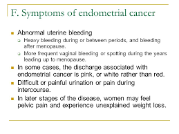 Signs and symptoms of endometrial cancer may include: Uterine Ovarian Cancer Ppt Video Online Download