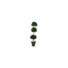 Le laurier supporte tres bien de vivre a l'interieur, il faut le mettre a la lumiere et meme au soleil devant une fenetre. Artificielflower Plante Artificielle Laurier 3 Boules Decoration Interieure H 135 Cm Taille 135 Cm Petite Deco D Exterieur Rue Du Commerce
