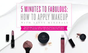 makeup with help from savvy minerals