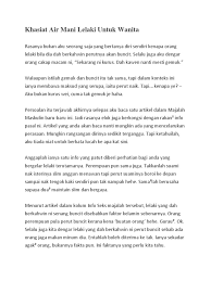 5 khasiat air mani yang tak ramai tahu, ia boleh juga rawat kemurungan isteri! Air Mani