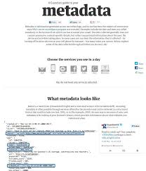 A Guardian Guide To Metadata Data Science Technology Business Intelligence