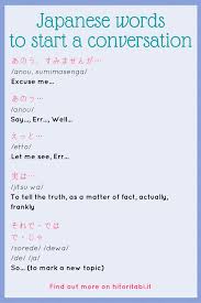 Japanese Fillers And Useful Words To Start A Conversation And Keep It Going Learn These Words In 2020 Japanese Phrases Learn Japanese Words Japanese Language Learning