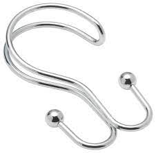 Maybe you would like to learn more about one of these? Carnation Home Double Shower Curtain Hook In Chrome Contemporary Shower Curtain Rings By Closeoutlinen Houzz