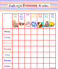 Crafty Girl Bliss Morning Evening Routine Charts For My 2