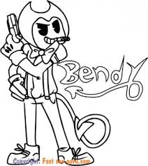 5 unique bendy and the ink machine™ coloring pages for free. Picture To Color Bendy To Print Out Free Kids Coloring Pages Printable