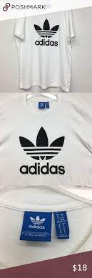 Adidas White Logo T Shirt White Adidas Adidas Shirt White Logo