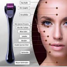 Dermaroller Titanyum 540 Igneli 1mm Derma Roller Yuz Bakim Kiti Selulit Skin Care Yuzler
