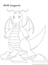 This pokémon is known as the sea incarnate. Dragonite Coloring Page Free Pokemon Coloring Pages Coloring Home