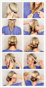 Beste Frisuren Mit Haarband Anleitung Eindrehfrisur Zopf Haarband Frisur Haarband Frisur Anleitung Geflochtene Frisuren