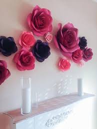 Luxury Paper Flowers Paper Flowers Wedding Decorations Etsy Paper Flower Decor Paper Flower Wall Paper Flowers