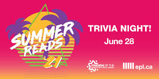 We will use an online trivia platform that's a ton of fun. Summer Reads 21 Trivia Night Events Edmonton Public Library